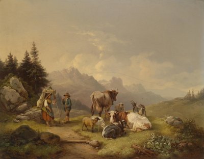 Rast auf der Alm von Josef Heicke